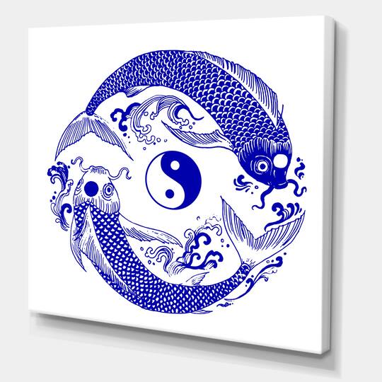 Designart - Chinoiserie Koi Fish II